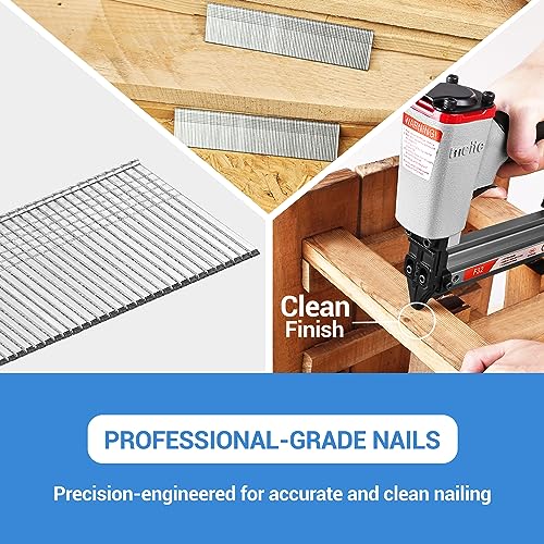 meite F25 Type 18G / 25 mm Brad Nails, 18 Gauge Brad Nails Galvanised Small Finishing Nails for Brad Nailer Gun (5,000 Counts) 5 meite F25 Type 18G / 25 mm Brad Nails, 18 Gauge Brad Nails Galvanised Small Finishing Nails for Brad Nailer Gun (5,000 Counts) - Image 5