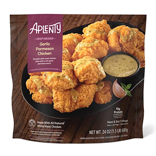 Amazon Brand - Aplenty, Garlic Parmesan Crispy Breaded Boneless Chicken Bites, 24 Oz #TOP13