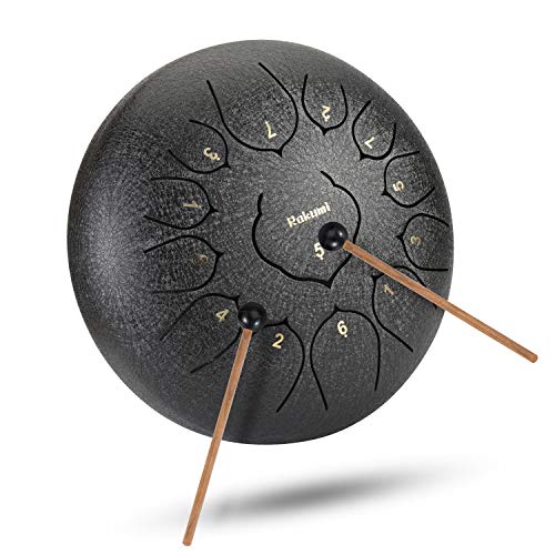12 Inch 13 Note Steel Tongue Drum Percussion Instrument Lotus Hand Pan Drum