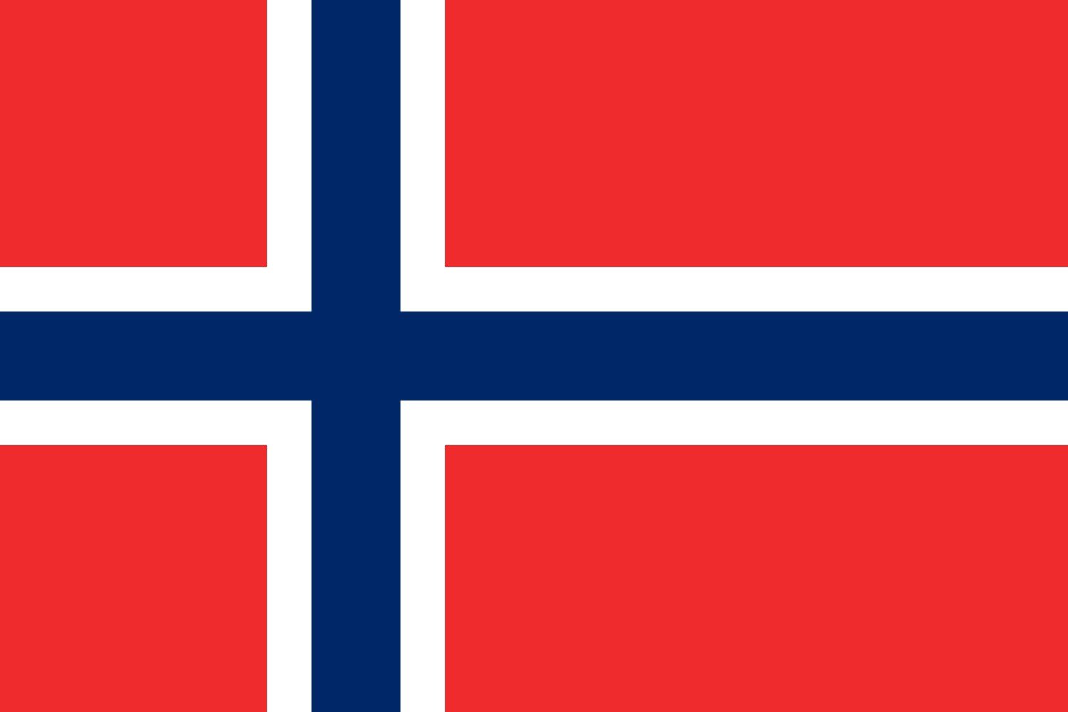 Drapeau Norvège 0.96m² paysage pour afficher vos origines