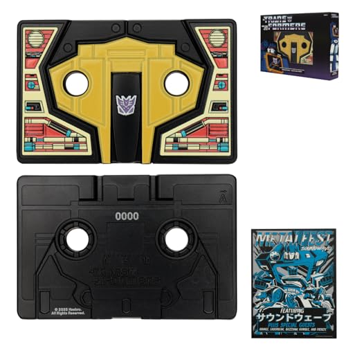 FaNaTtik Transformers Soundwave & Buzzsaw Cassette Tape Metal Replica – Limited Edition Collectible (Officially Licensed, Individually Numbered, Includes Art Card)