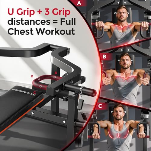 FEIERDUN Chest Press Machine, 1250 LB Adjustable Bench Press - image 2