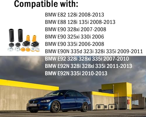 Kit de montage d'amortisseur pour supprimer les bruits de suspension E90 E82