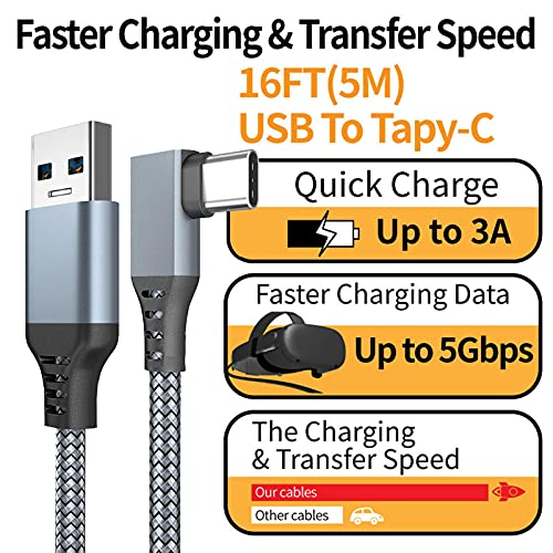 Link-kabel voor Oculus Quest 2 VR, 5M USB 3.0 5Gbps Fast Charging Gaming Cable, Computer Game Line - Image 5