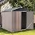 AECOJOY 6' x 6' Outdoor Storage Shed, Metal Shed with Design of Lockable Doors, Utility and Tool Storage for Garden, Backyard, Patio, Outside use