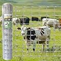 3.2ft X 100ft 14 Gauge Heavy Duty Woven Wire Farm Fence - Close Mesh Steel Wire Animal Barrier for Cattle, Pigs, Sheep, Horses | Rust Proof Deer Fencing & Livestock Protection for Small Farm