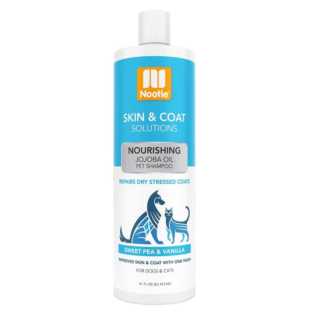 Dog Grooming Shampoo Nourishing Gentle for Dry Coats Sweet Pea and Vanilla (16 Oz)