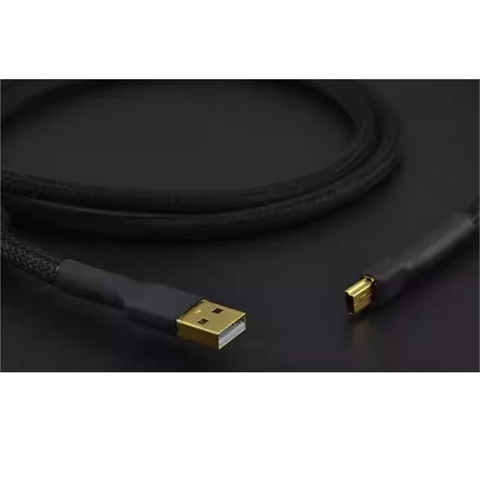 Kabel USB Ousb Line Hifi, podwójny pierścień magnetyczny, pozłacany wzmacniacz, kabel DAC USB A do MINI USB(1m)