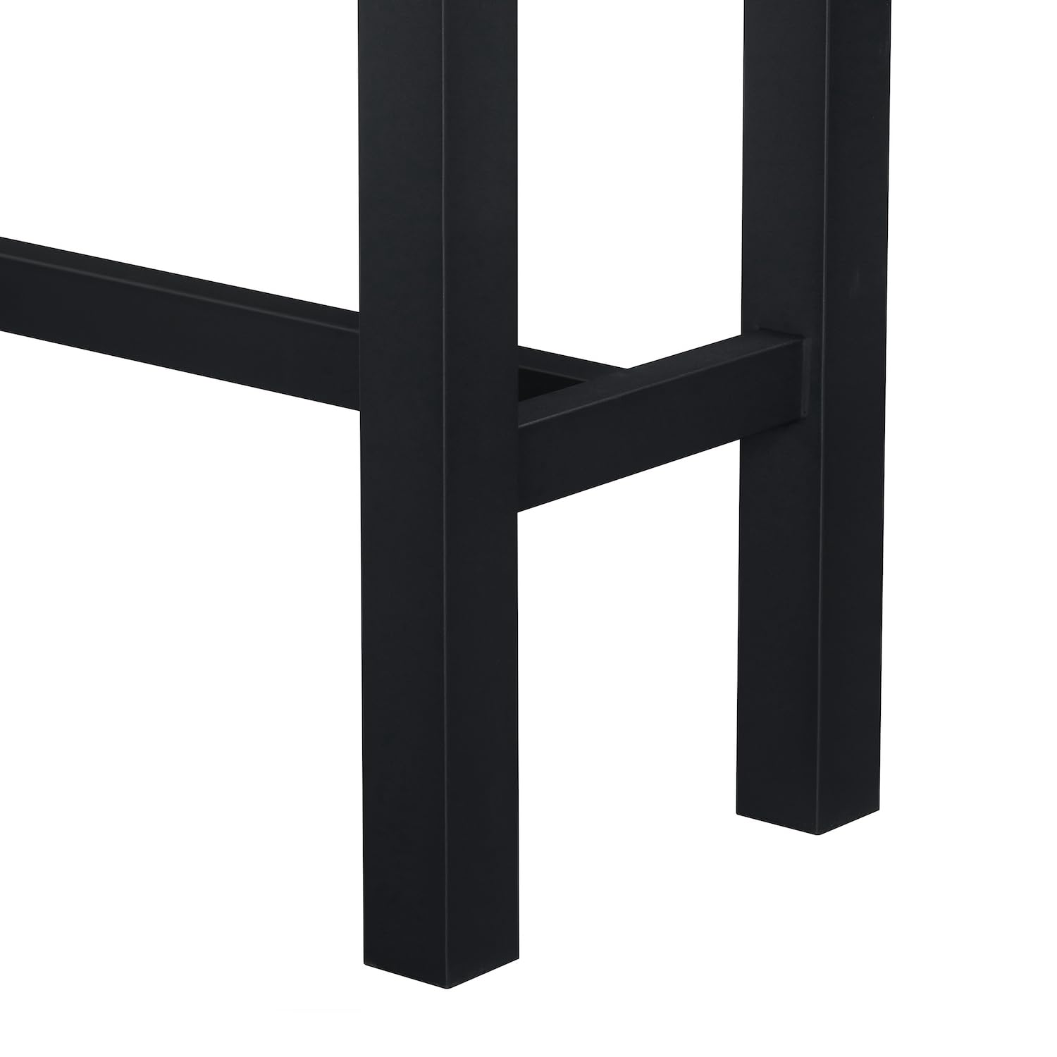 DUBI Möbel Bartisch Stehtisch LOTTE 120x60cm Industrial Design | Hochtisch Texas Eiche & Metall Schwarz | Stabiler Küchentisch & Bistrotisch | Massive 7,5cm Beine | Ideal für Gastronomie & Zuhause