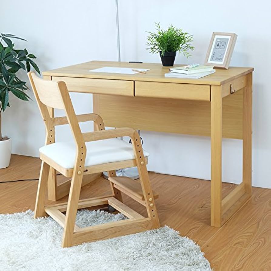Amazon.co.jp: ISSEIKI 学習机 デスク 2点セット 学習デスク 机