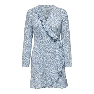ONLY ONLCARLY L/S WRAP SHORT DRESS NOOS WVN dames Gekleed