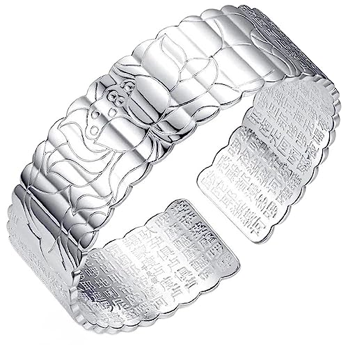 Bracelet jonc réglable en argent sterling sculpté à la main pour femme