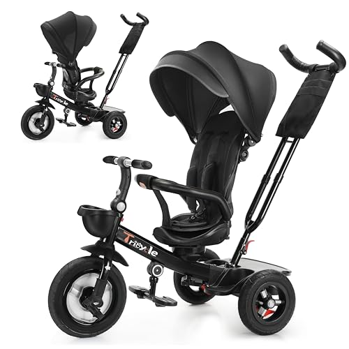 UBRAVOO Baby Dreirad, 6-in-1-Baby-Push-Bike-Lenk-Kinderwagen, lernendes...
