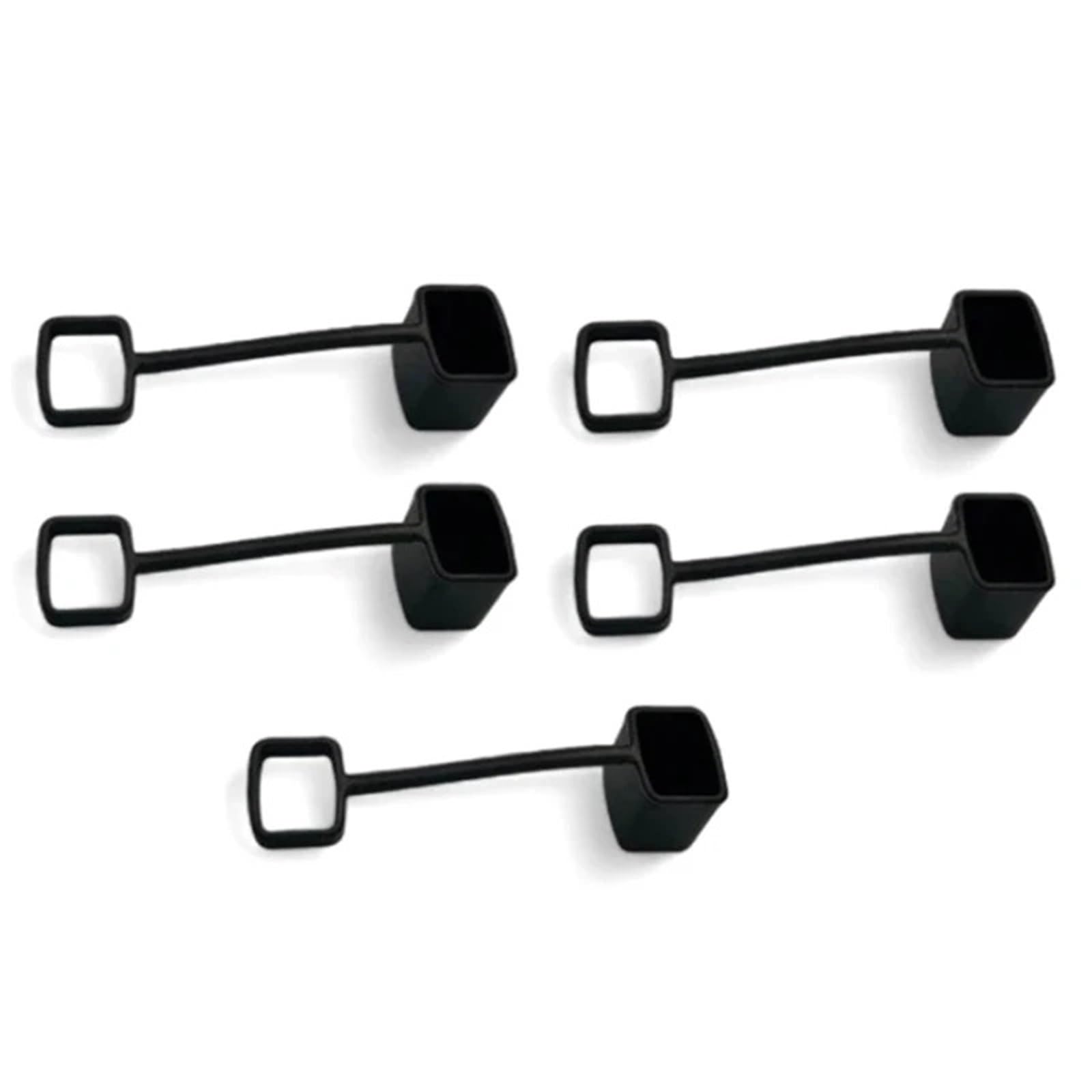 Bouchons à vin 60 pièces bouchons verseurs en Silicone couvercles de pointe pompe sirop café garder le Champagne frais(Black)