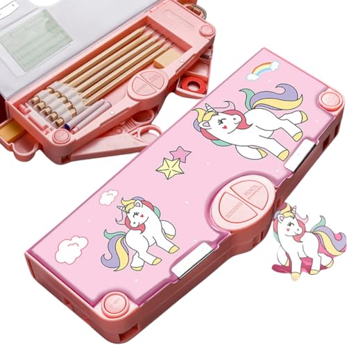 Image of Storio Unicorn Theme Pencil Box for Kids, Unicorn Pencil Box for Boys, Kids Pencil Box for Boys & Girls, Pencil Box for Boys, UnicornTheme Return Gifts for Kids