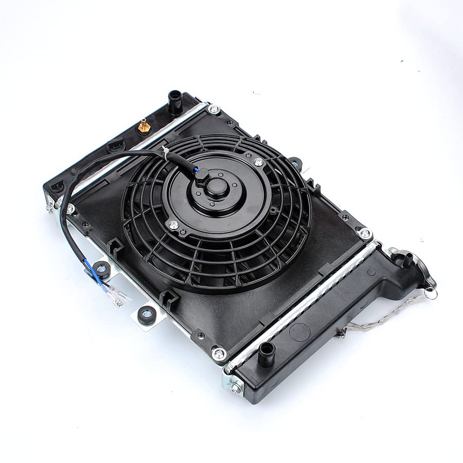 Go Kart ATV Radiator Cooler Water Cool Fan 12V 200CC 250CC 300CC Quad Dirt Bike Buggy Motorcycle