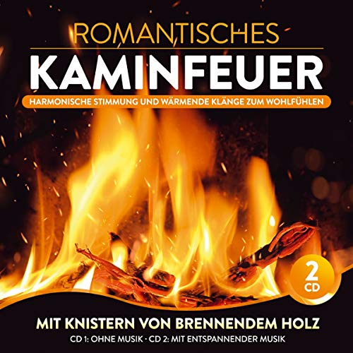 Romantisches Kaminfeuer; Harmonische Stimmung und wärmende Klänge zum Wohlfühlen