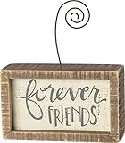 Primitives by Kathy Inset Photo Holder Block, Forever Friends