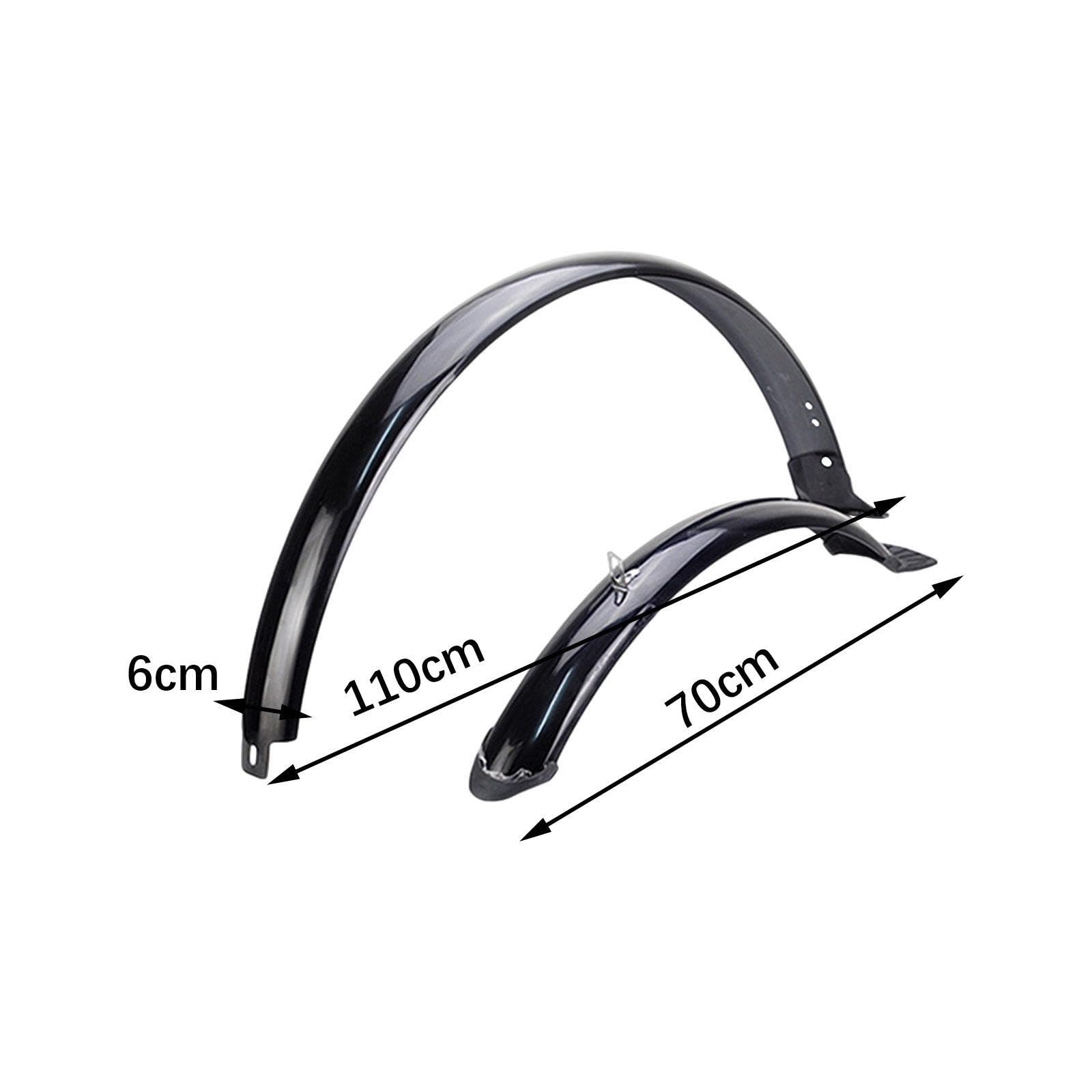 Set di parafanghi impermeabili per mountain bike, facili da staccare, mantengono la bici pulita da pioggia e fango, 27,5 x 1,75, impermeabili contro