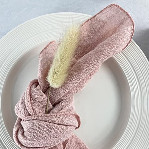 Ehldekol Thick Gauze Cloth Napkins 6 Pack 16X16 Inches 100% Natural Soft Weddings Decorative Parties Family Everyday Use Bulk Linen Dinner Cotton Napkins (Dusty Rose/Pink, 6 Pack) #TOP4