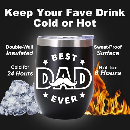 Best Dad Ever - Father's Day Gifts for Dad from Son – Wine Tumbler, Bracelet and Money Clip2