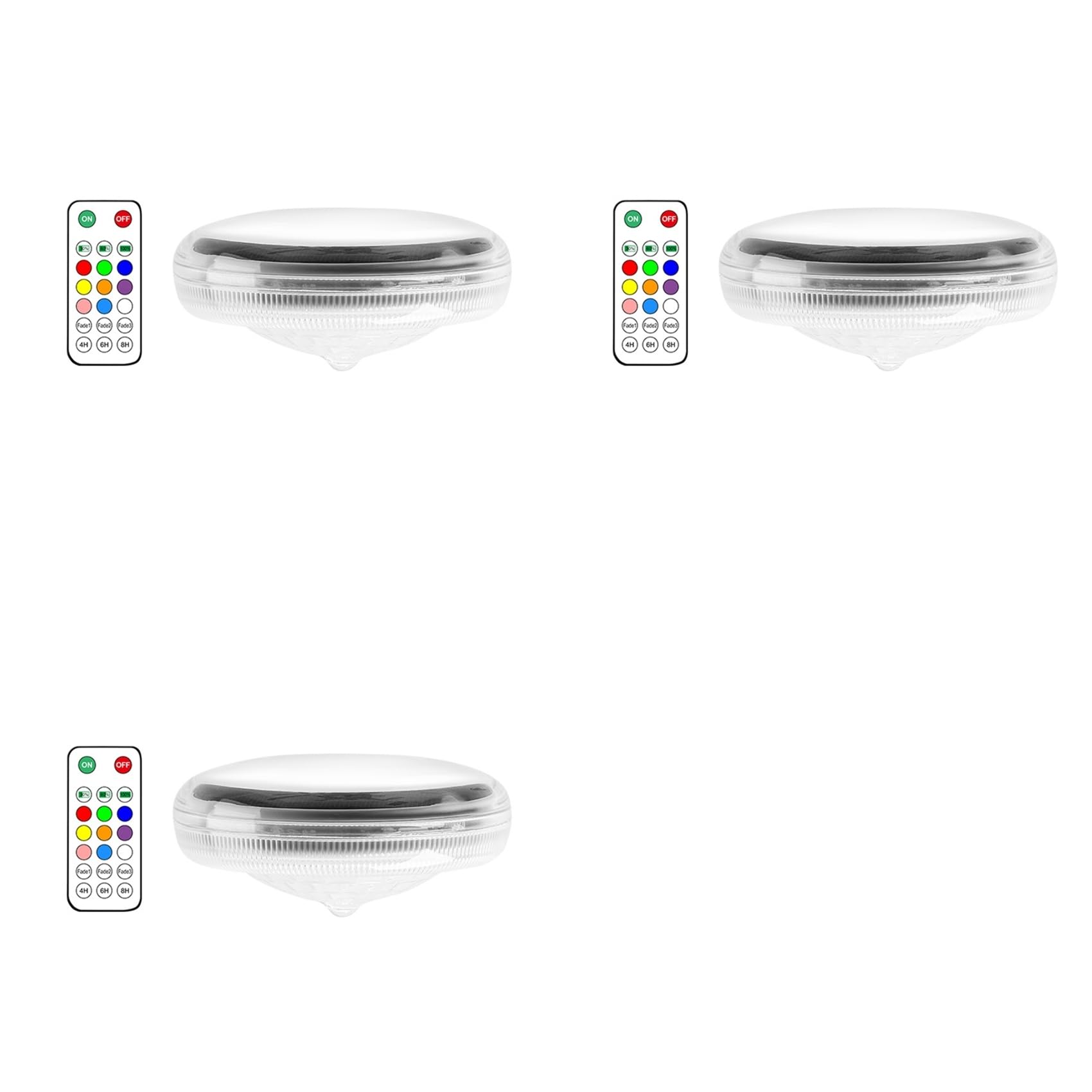 Hndhbfgrt 3X Solar Floating Pool Lights RGB Color Changing LED Solar Pool Lights for Pool Wedding Path Party Decoration