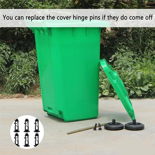 8Pcs Wheelie Bin Lid Hinge Pins Wheelie Bin Lock for Sanitation Workers