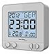 Technoline WT 235 Silber - Funkwecker mit Touchsensor, 8 x 2.5 x 8 cm