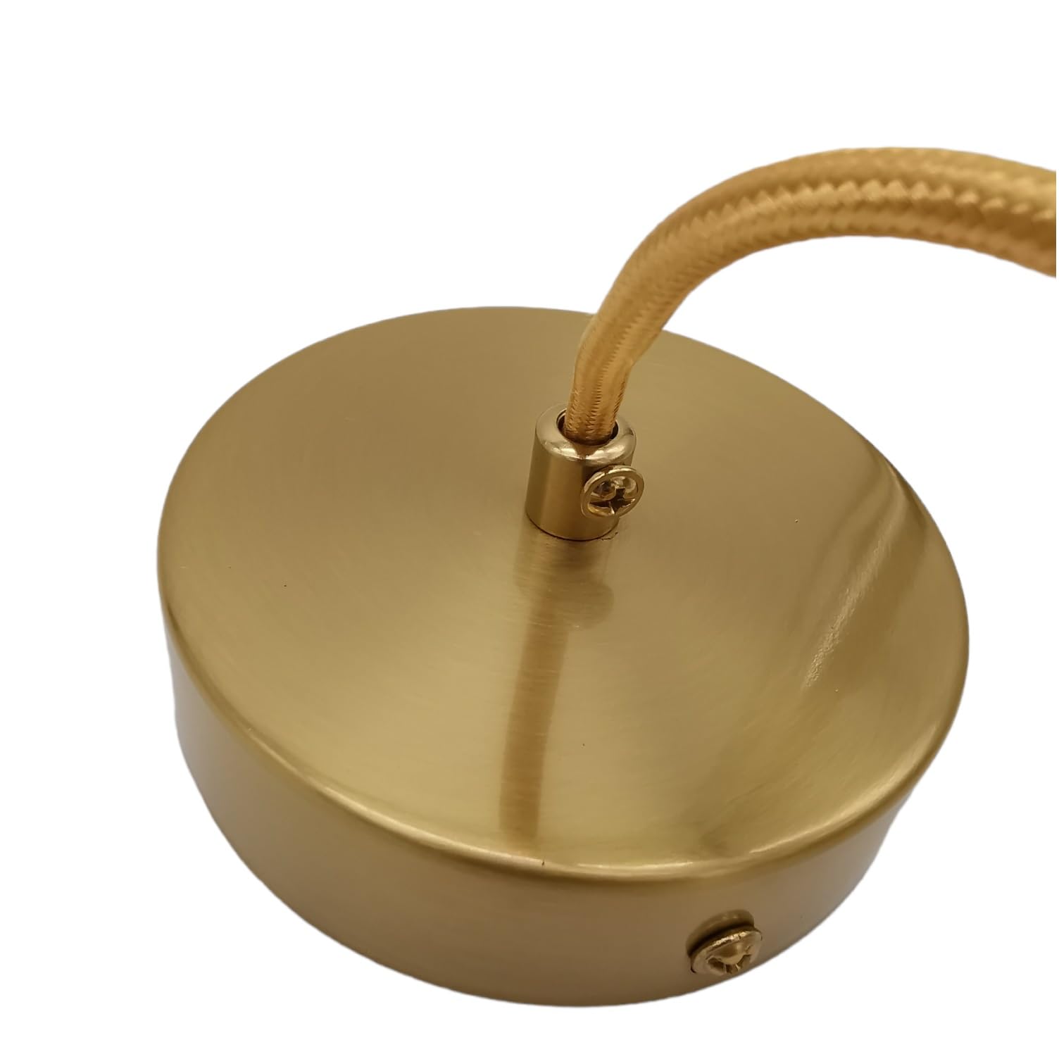 Lampadario a sospensione Oro con Sfera bolla in vetro bianco attacco E27 design moderno minimal