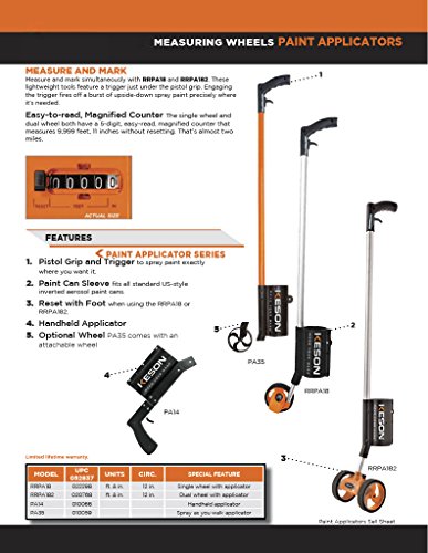 Keson PA35 Paint Marking Wand, Black