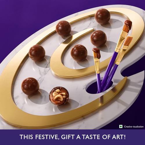 Image of Cadbury Studio Signature Pralines Chocolat A L'Orange Chocolate Gift Pack, 130 g (Pack of 3)