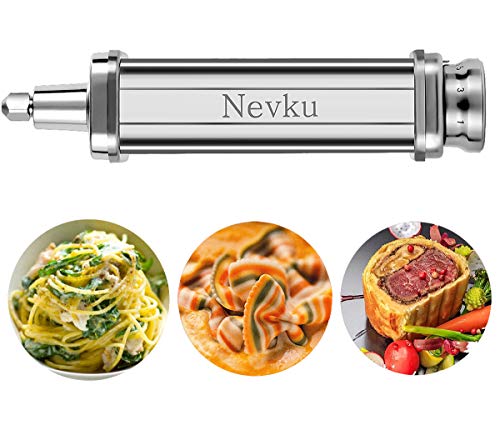 Pasta Roller Sheet Attachment For Kitchenaid Stand Mixer, Stainless Steel Pasta Maker Accessory Machine #TOP3