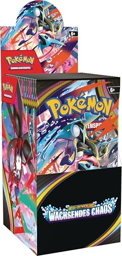 Pokémon-Sammelkartenspiel: Boosterpack-Display Mega-Entwicklung Wachsendes Chaos (enthält 18 Boosterpacks)