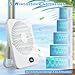 LuJasi Mini Ventilador Portatil 3600mAh Ventilador de Mesa 5 Velocidades 180 ° Plegable Silencioso Pantalla LED Fan para Oficina Mesa Hogar Fitness Viajes Exterior blanco Imagen de LuJasi Mini Ventilador Portatil 3600mAh Ventilador de Mesa 5 Velocidades 180 ° Plegable Silencioso Pantalla LED Fan para Oficina Mesa Hogar Fitness Viajes Exterior blanco