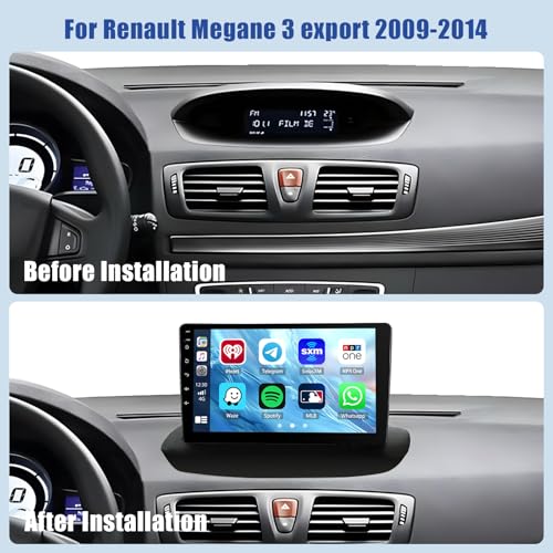 Autoradio Megane 3 Android 15 Inefala avec Bluetooth GPS et Android Auto sans fil