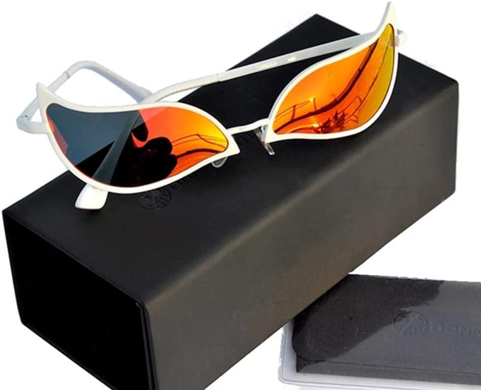 CARLOUMERN Don Flamingo Glasses Don Flamingo Butterfly Sunglasses Anime Don Flamingo Polarized Glasses For Men/Women Joker Cosplay Accessories 99% Anti UV400 (Red)