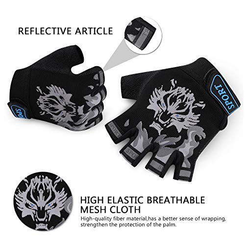 Accmor AC8280-BLACK-M Kids Fishing Gloves, Kids Sport Gloves thumb #2