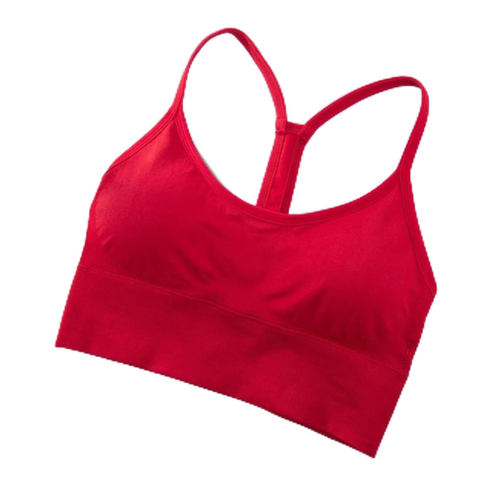 Reggiseno Sportivo da Donna Crop Top Tessuto Super Morbido Spalline Larghe Top da Palestra Tinta Unita Abbigliamento Sportivo Sexy Top Sportivo per Reggiseni Attivi all'aperto