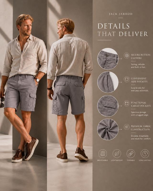 Image of Comfort Fit Shorts for Men & Women | Cotton Stretch Fit | 32-44