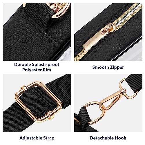 Image of PACKISM Clear Bag for Stadium Events - Small Clear Purse Crossbody Bag | Adjustable Wide Strap, 2 Easy Access Pockets, Thick 0.5mm PVC, for Sports Game Day Concerts Festival, Women Clear Stadium Bag