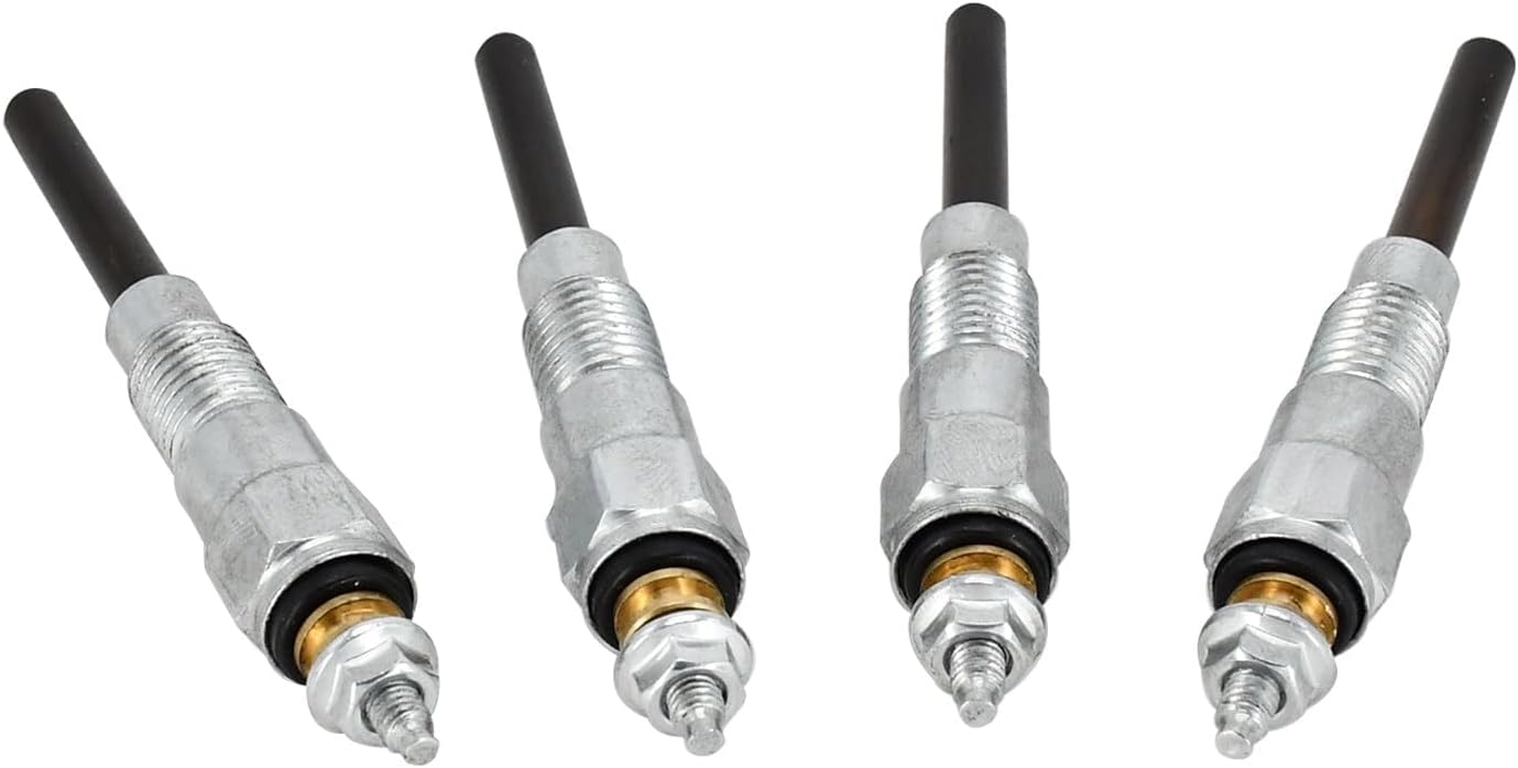 4PCS 6655233 Diesel Glow Plug Set Compatible with Bobcat 334 753 763 773 7753 S160 S175 S185 Skid Steer Loader 12V Engine Heater Plug Replacement