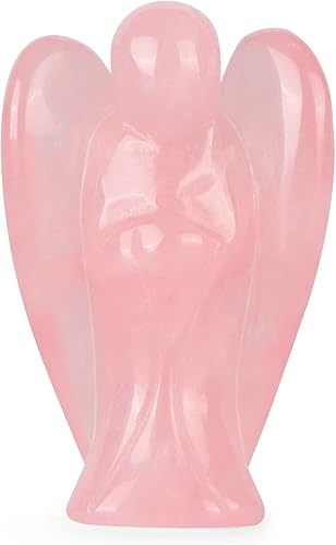 Miniatura 8 de Estatuas de ángel de cristal de ágata natural de 2 pulgadas para decoración del hogar, figuras de ángel de la guarda, ángel de la paz, ángel de