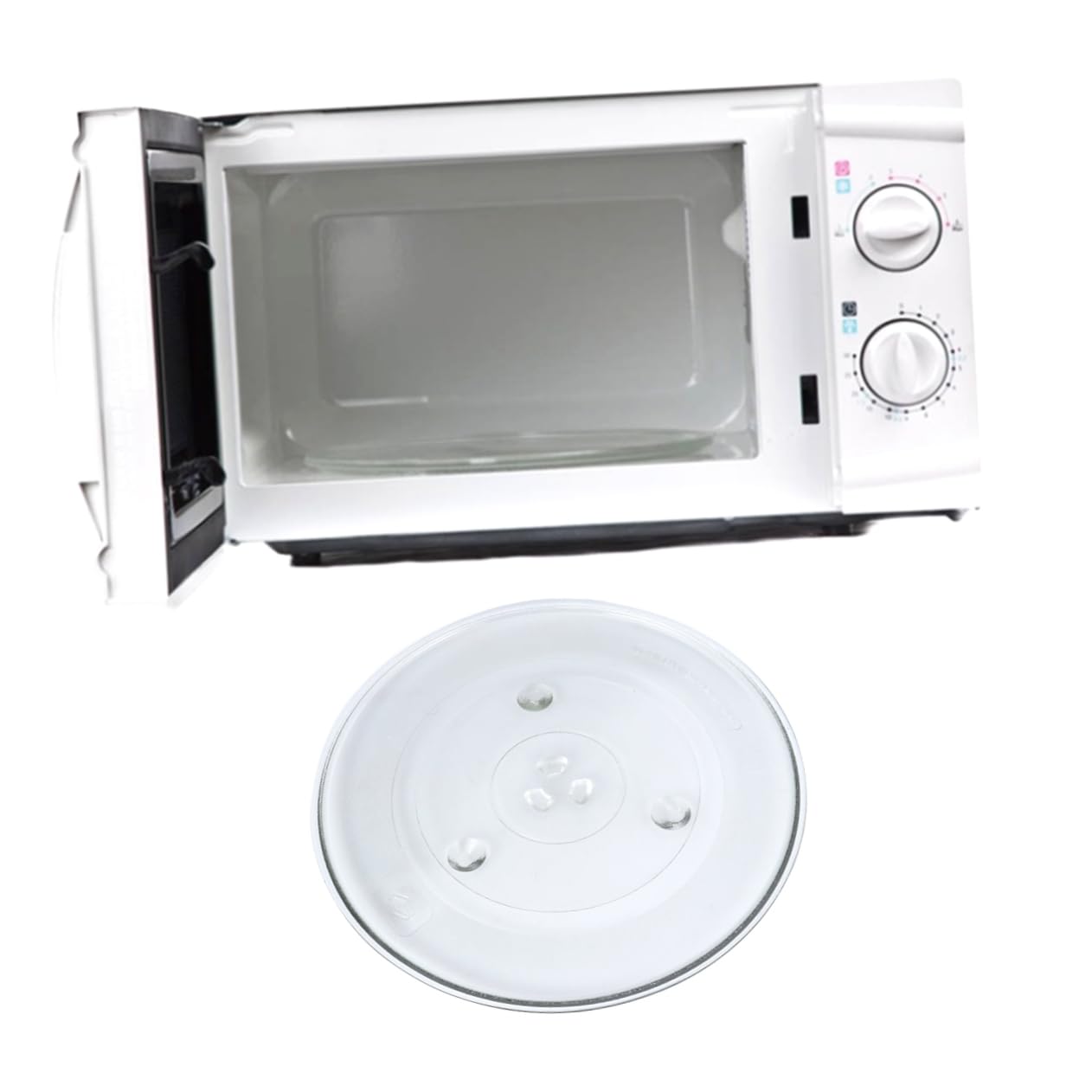 ULTECHNOVO Bandeja De Vidrio Placa Giratoria Microondas Duradera Fácil De Limpiar