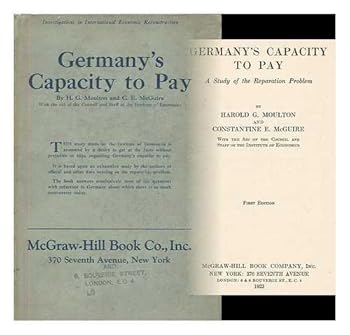 Hardcover Germany's Capacity to Pay: A Study of the Reparation Problem. Book