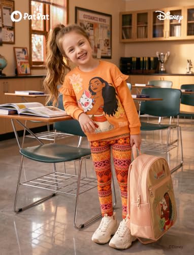 Image of Disney Girls Clothes Long Sleeve Sweatshirt Leggings Outfit 2 Piece Set