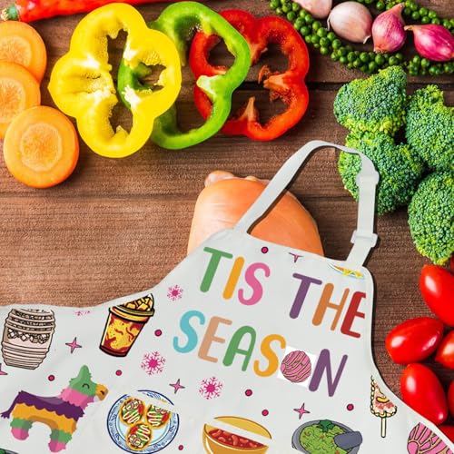 Tablier de Noël mexicain idée cadeau originale pour cuisinier