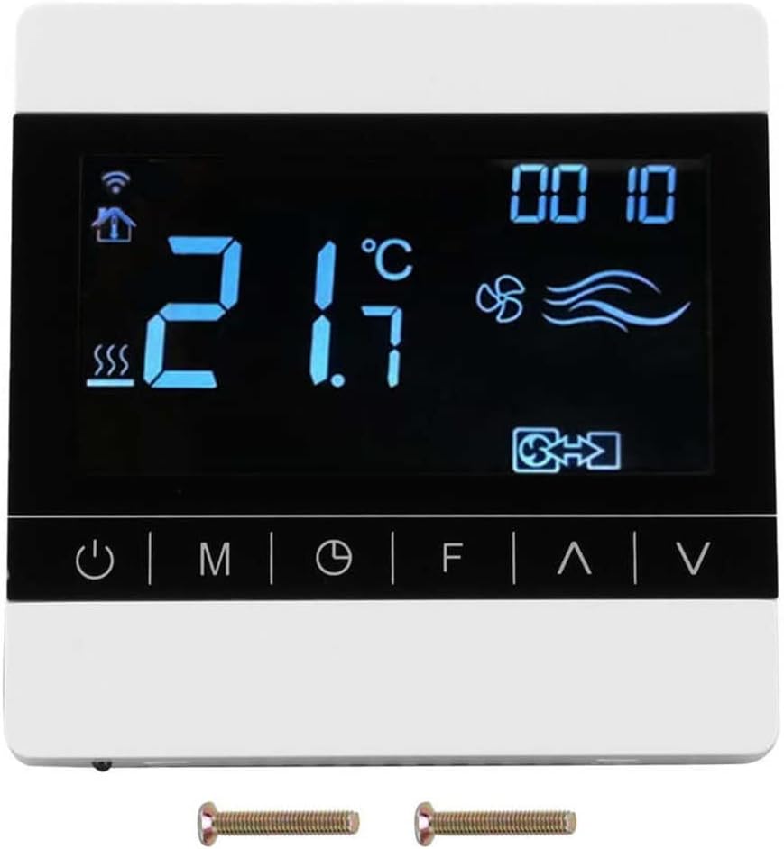 Thermostat AC220V Touch Screen Water Heating Floor Temperature Control Tool Panel Radiant