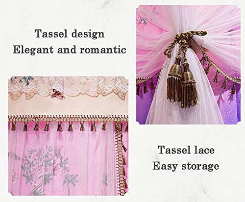 Dosel para cama de princesa con cortinas con postes en las esquinas 200x220 7