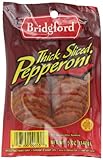 Bridgford Pepperoni, Thick Sliced, 5-Ounce Packages (Pack of 6)