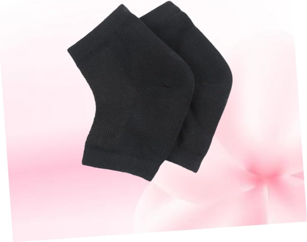 POPETPOP 6pcs Gel Heel Socks for Dry Cracked Skin Open Toe Design Moisturizing Sleeve for Men and Women Breathable and Washable Foot Care Black